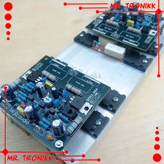 Kit socl504 stereo siap colok psu