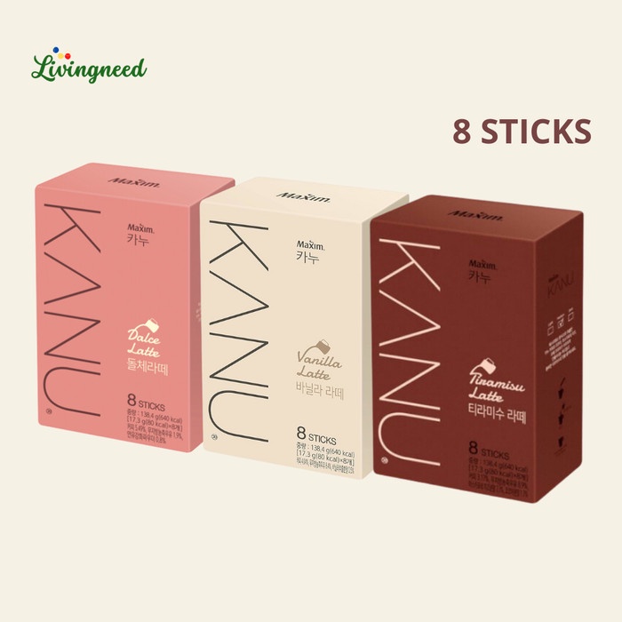 

Maxim Kanu Coffee Latte Tiramisu Kopi Korea Box isi 8
