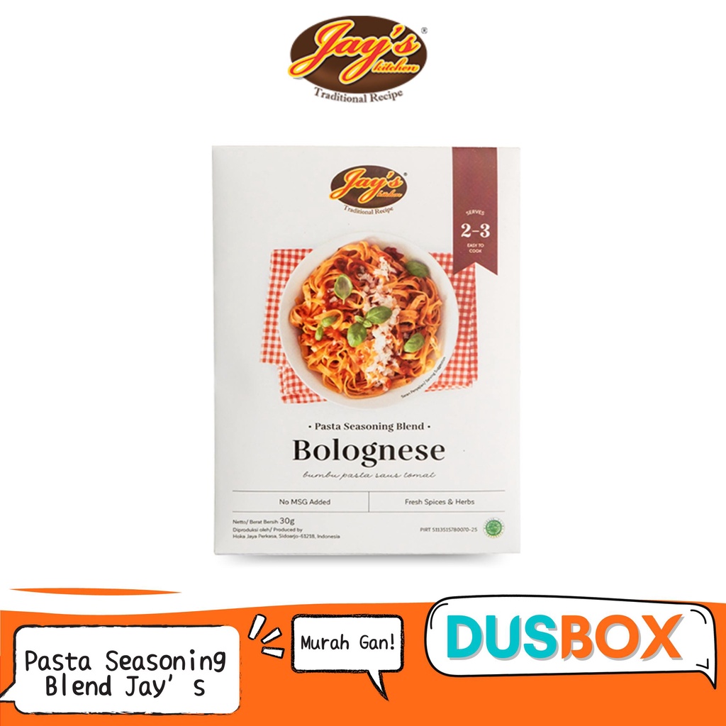 

Jays Bolognese Pasta Seasoning Blend / Jays Pasta Bumbu Instan / Aglio Olio Pasta / Carbonara Pasta / Saos Bolognese / Saus Spaghetti / Bolognese Sauce / Saos Spageti Bolognese / Seasoning Blend / Bumbu Pasta Spaghetti / Bumbu Spaghetti