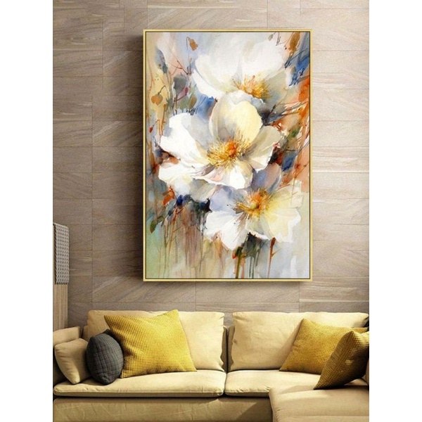 lukisan bunga modern dinding kamar tidur hiasan dinding ruang tamu