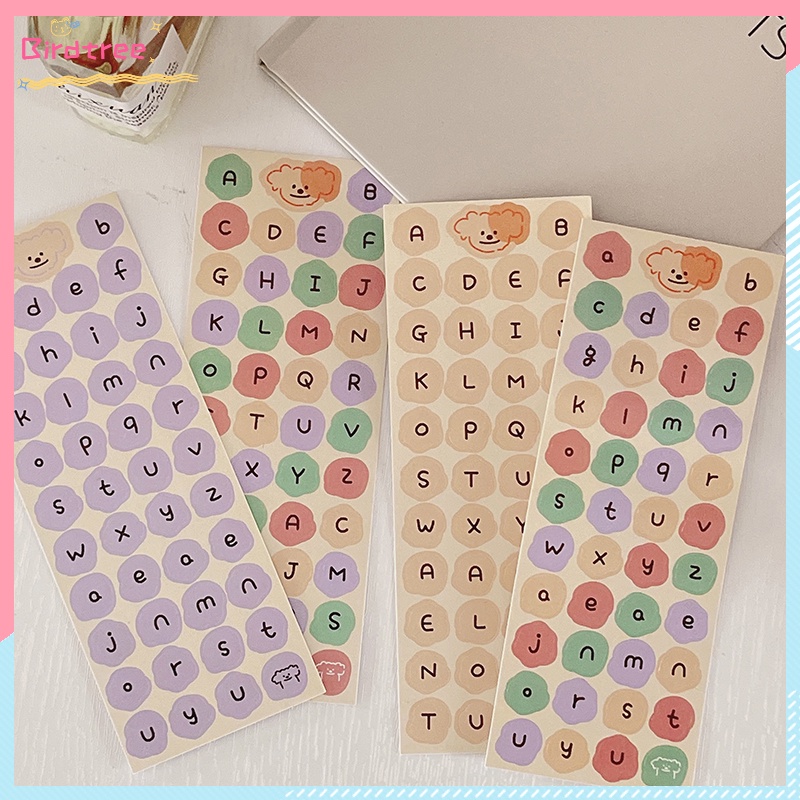 

[Readystock❤️COD]Stiker huruf Warna makaron bahasa Inggris berwarna-warni