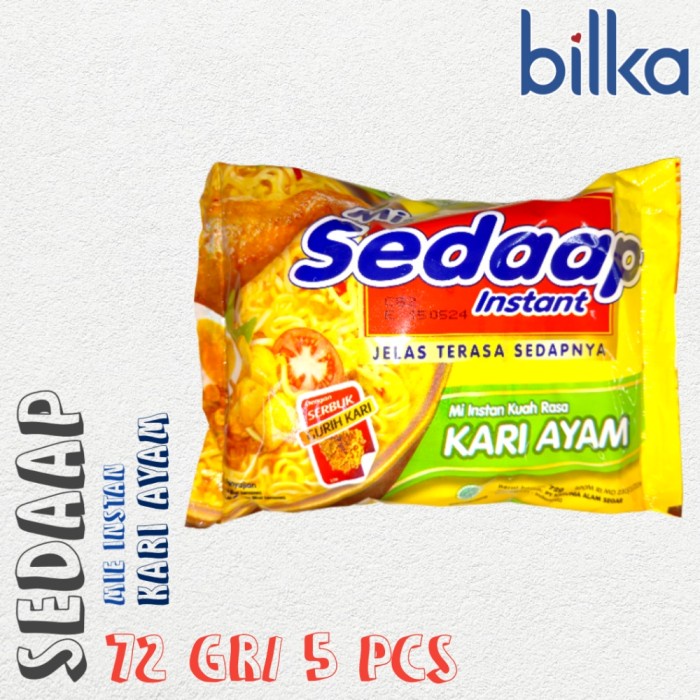 

SEDAAP Mie Instan Kari Ayam 72gr/5pcs