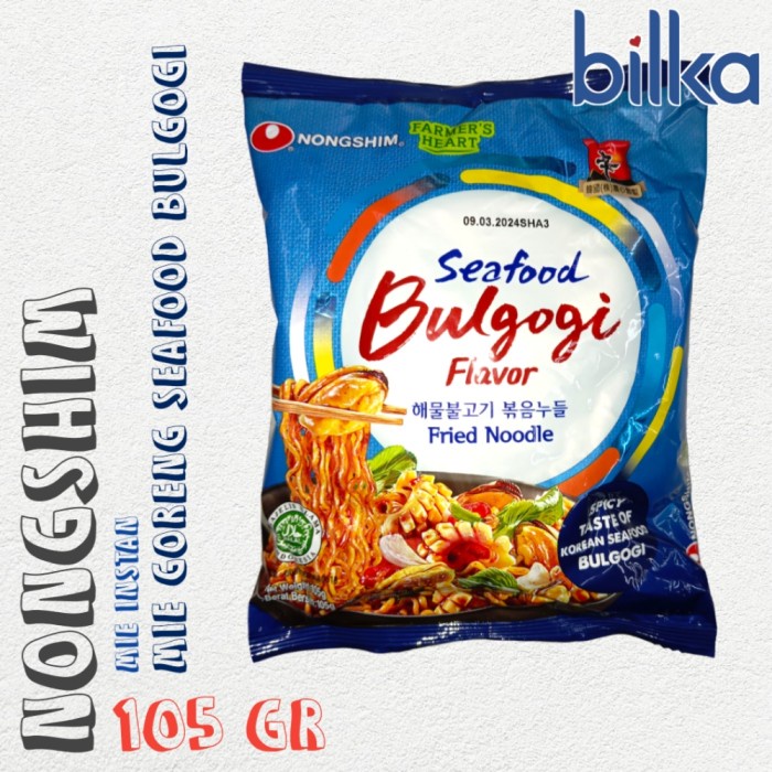 

NONGSHIM Mie Instan Goreng Seafood Bulgogi 105gr