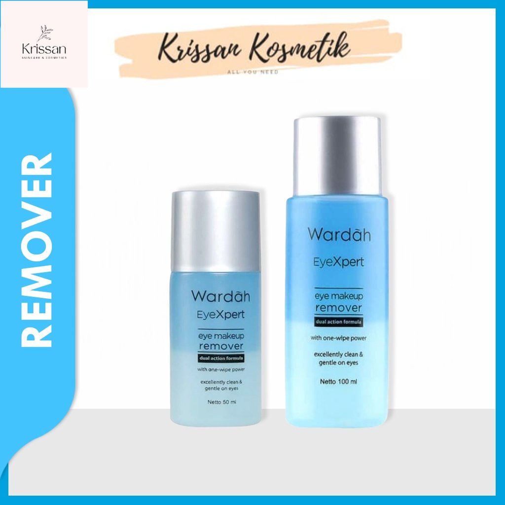 Wardah Eyexpert Eye & Lip Makeup Remover | Pembersih Make up - pembersih lipstick transferproof / Kr