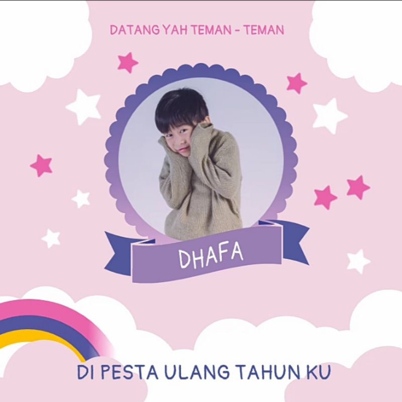 Kado Hadiah Lapak Jepara Undangan Digital Video Ulang Tahun Invitation Web / Kartu Ucapan Ulang Tahu