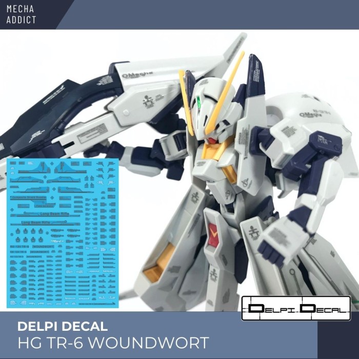 Water Slide Decal HG TR 6 woundwort Gundam AOZ by DELPI