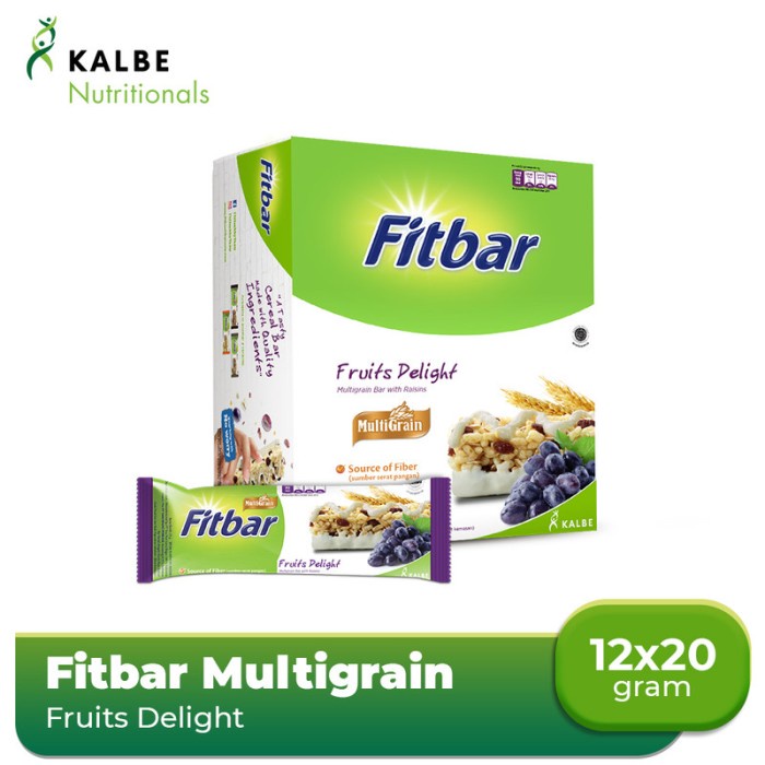 

BEST SELLER- Fitbar Fruits Delight 12x20gr Multigrain