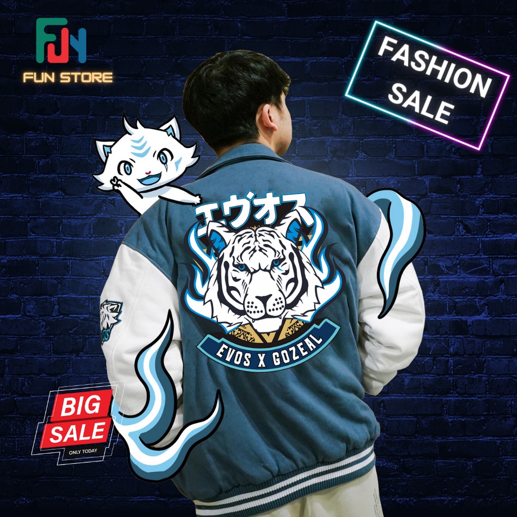 Jacket Evos x Gozeal Rrq Hoshi Alterego Onic  Echo Btr Esports 2023 2024 Pria Wanita Dewasa S M L XL