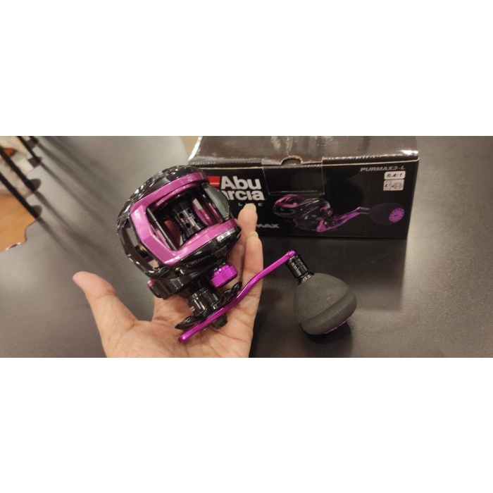 ORIGINAL REEL BC ABU GARCIA PURPLE MAX3-L 4BB