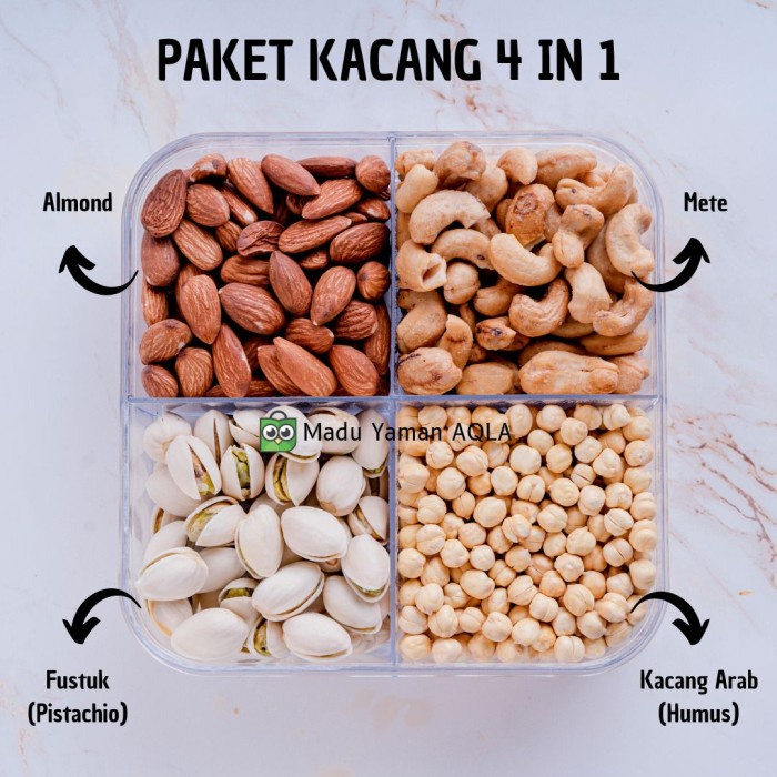 

PAKET KACANG 4 IN 1 MAKANAN RINGAN CEMILAN SEHAT CAMILAN SEHAT