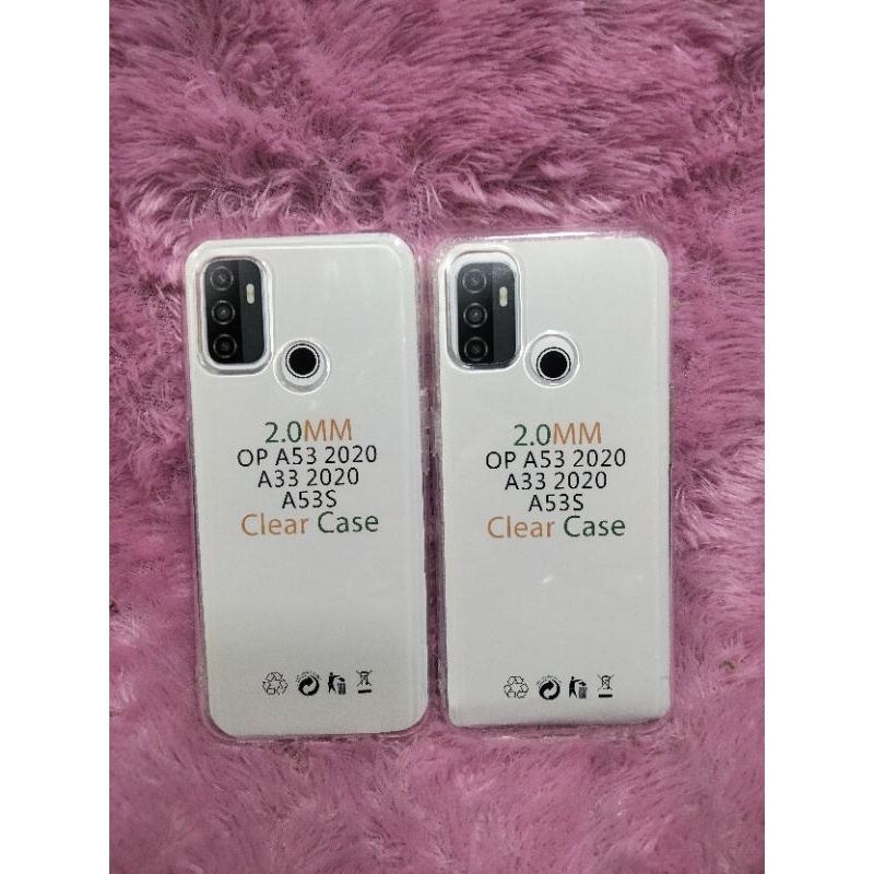 Softcase Casing OPPO A53S/A53 2020/A33 2020 Silikon Bening Trasparan Pelindung belakang HP+Camera