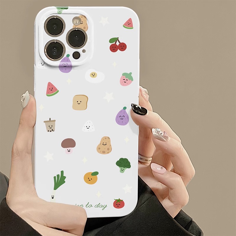 Hp Full Screen Vegetables and Fruits Phone Case for Iphone 11 14 13 12  Pro Max XR X XS Max 6 6s 7 8