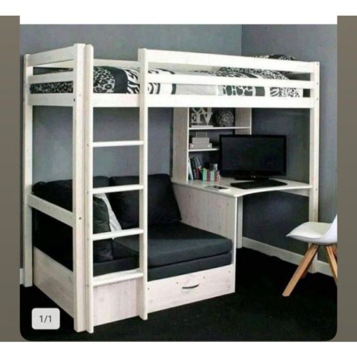 Dipan Rangka Tempat Tidur Tingkat Ranjang 100 x 200 cm