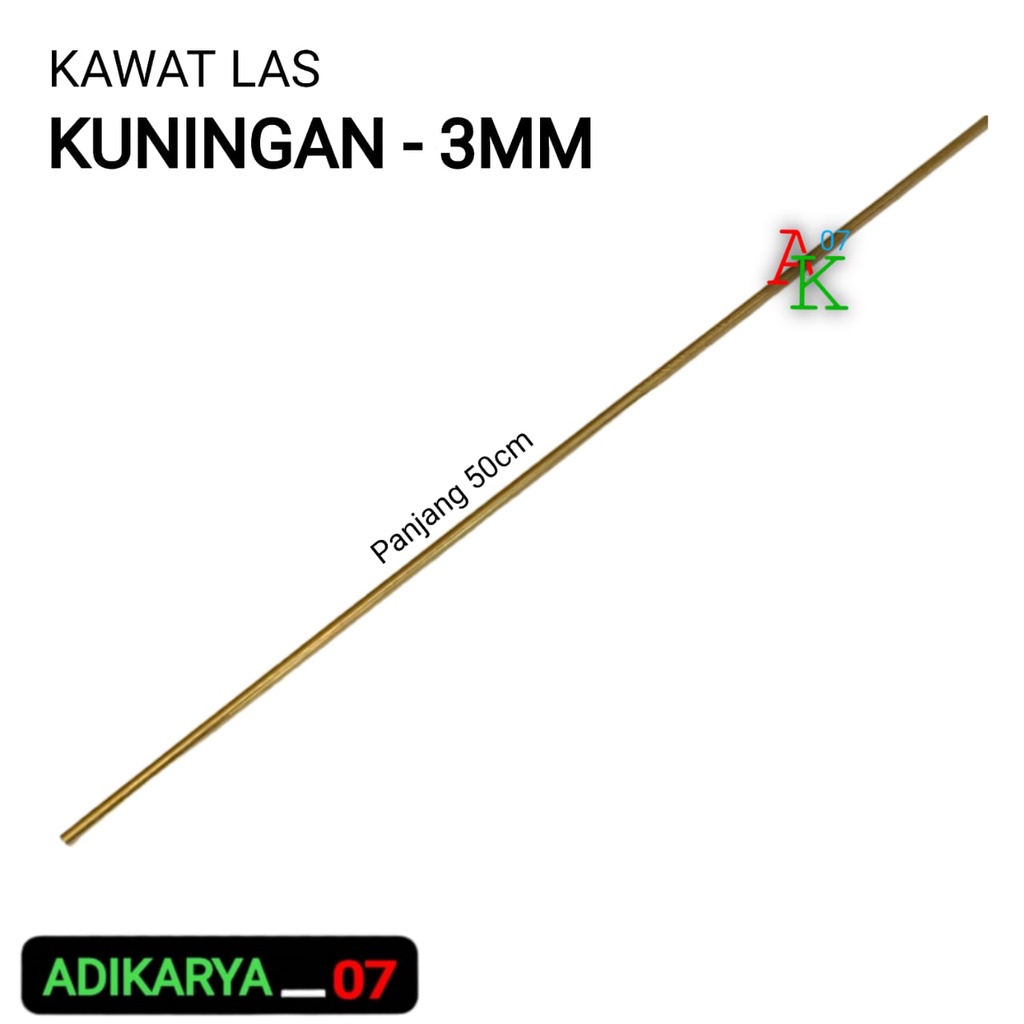 Kawat Las Kuningan Asli Germany 3MM Borak Las Bubuk per 1 PCS 50cm
