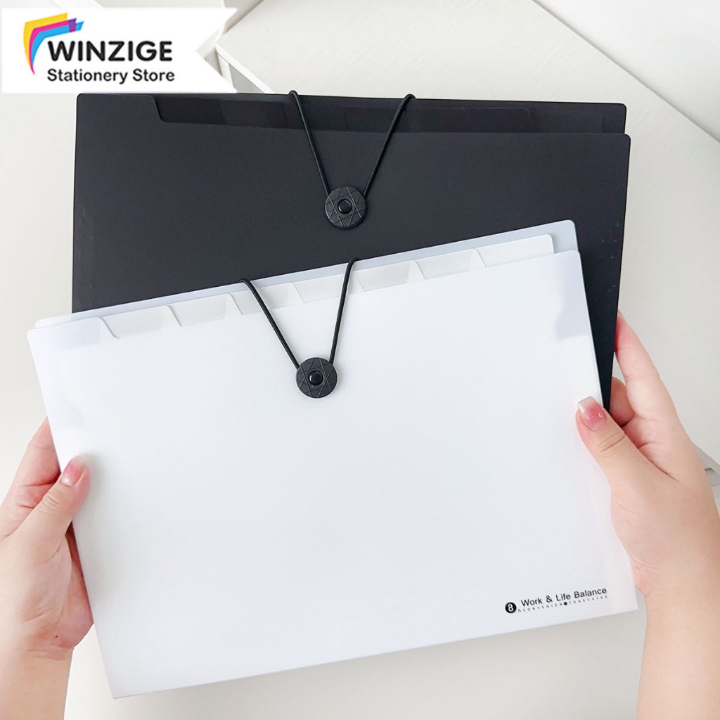 

Winzige Tas File A4 Lucu 8 12 Sekat Indeks Bahan Cute Document Bag Aesthetic A4 File Folder Organizer