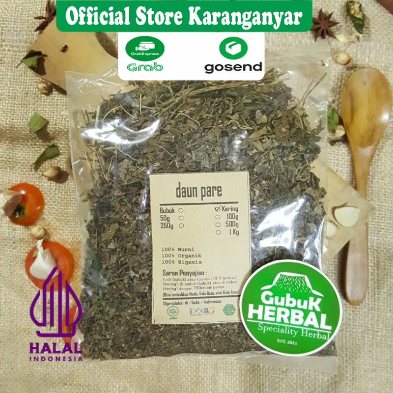 

DAUN PARE KERING 250 GRAM / Momordica Charantia / JAMINAN MURNI / DIPETIK DARI TUMBUHAN SEGAR & DIKERINGKAN DI TEMPAT BERSIH