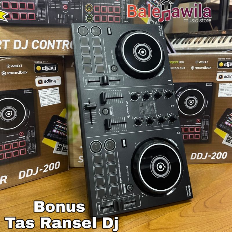 Dj Controller Pioneer DJ DDJ200 DDJ-200 (Bonus Tas Ransel ) ORIGINAL