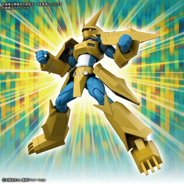 Bandai Figure Rise Standard Digimon Magnamon no HG Gundam Wargreymon