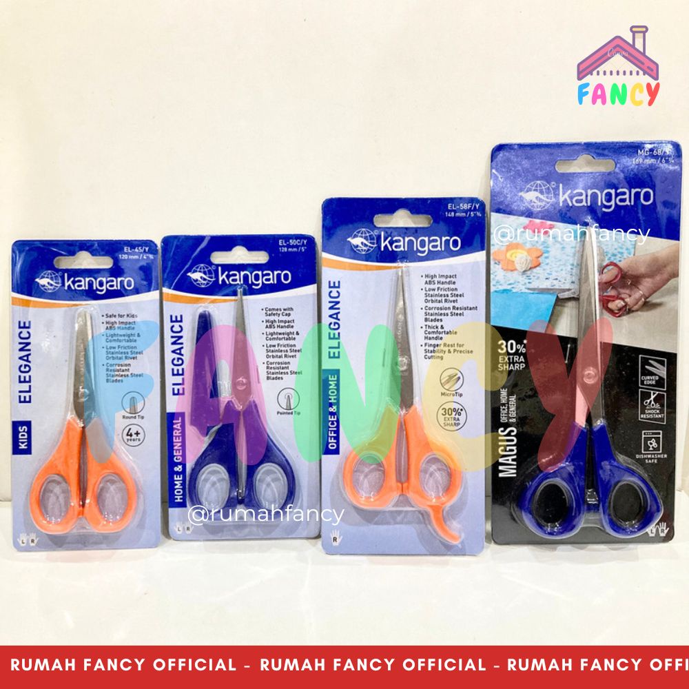 

Gunting Stainless Steel KANGARO / Gunting Kain / Gunting Kecil Besar / Gunting Bahan