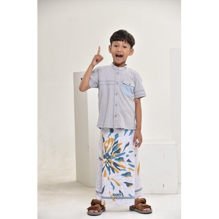 BANI BATUTA ORI Sarung Palestine Anak Rabbani Putih Sarung Bani Zyair - Putih