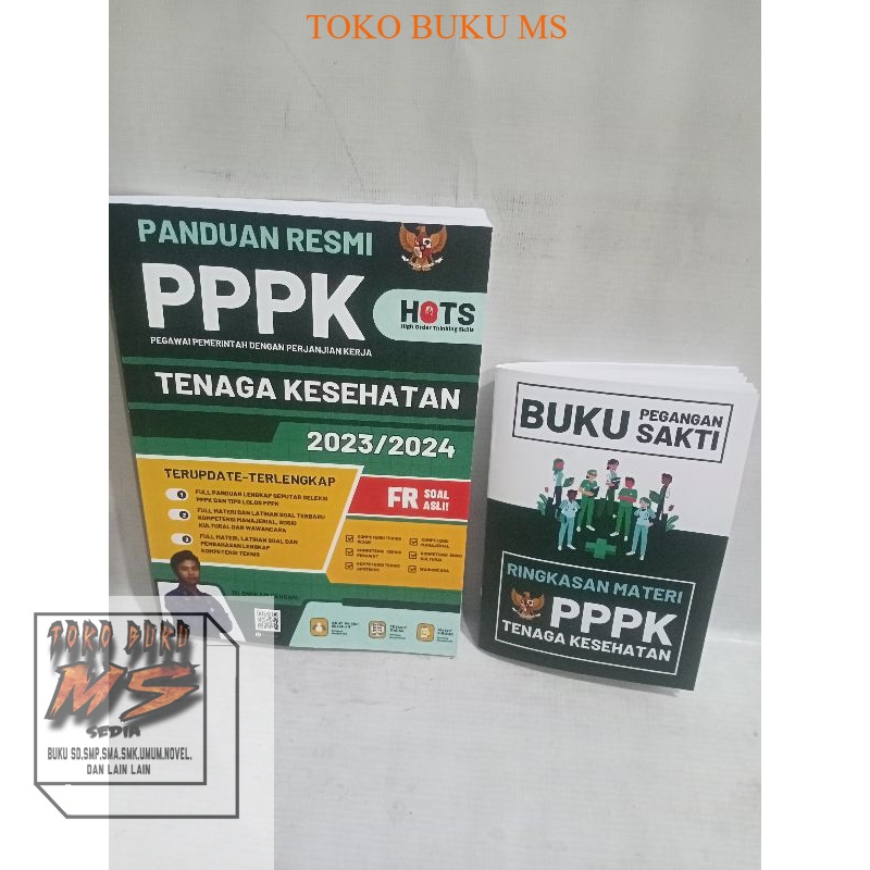 buku terbaru soal pppk tenaga kesehatan tahun 2023 2024 + buku sakti ringkasan materi tenaga kesehat