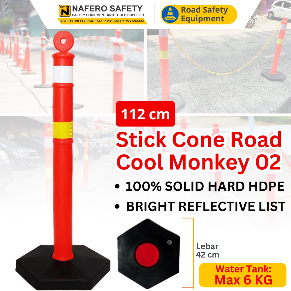 Stick Cone Plastik 2 Scotlight  Pembatas Parkir Traffic Cone safaety cone