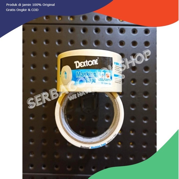

DEXTONE Lakban Kertas Masking Tape 24 mm 48 mm 15 Meter - 1 inci