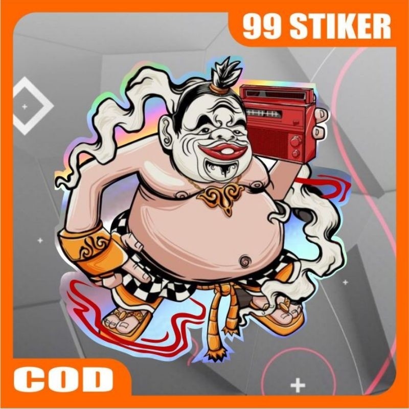 sticker wayang Bagong helogram, wayang hp