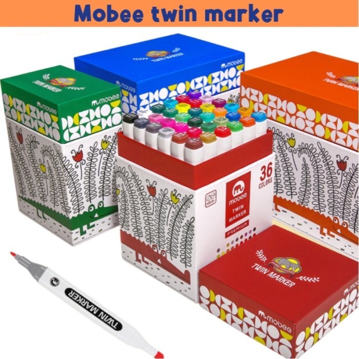 

Lilbil mobee marker spidol dua fungsi spidol dua sisi - 26 pcs