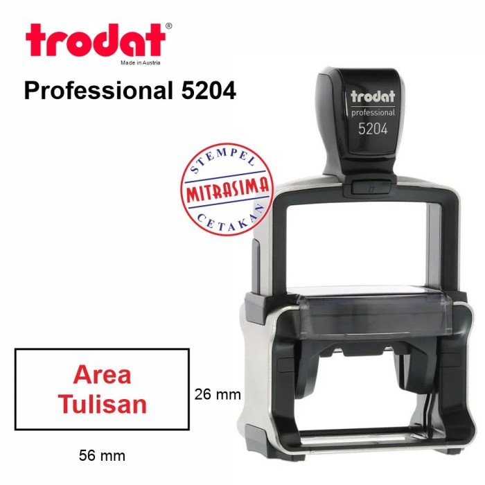 

Stempel Trodat 5204 Stempel Trodat Professional Model Persegi - Bodinya saja