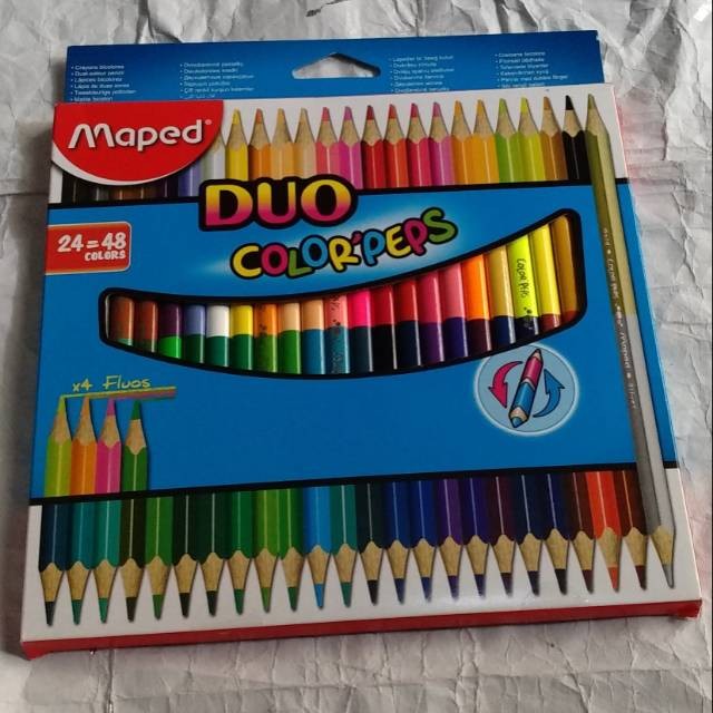 

PENSIL WARNA DUO COLOR'PEPS MAPED 24-48