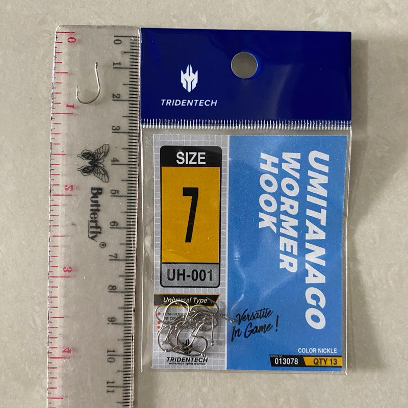 Tridentech Hook Kail Pancing Kecil Warna Putih Tridentech Umitanago