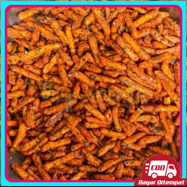 

basreng stik 1 kilogram basreng viral pedas daun jeruk gurih