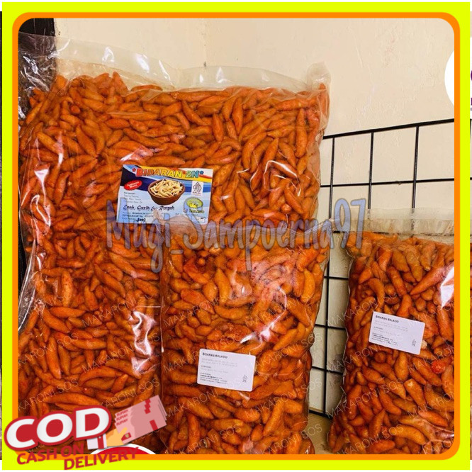 

Bidaran Balado Cap 2N - 1Kg Bidaran Camilan Rasa Balado Pedas Manis Makaronisos food