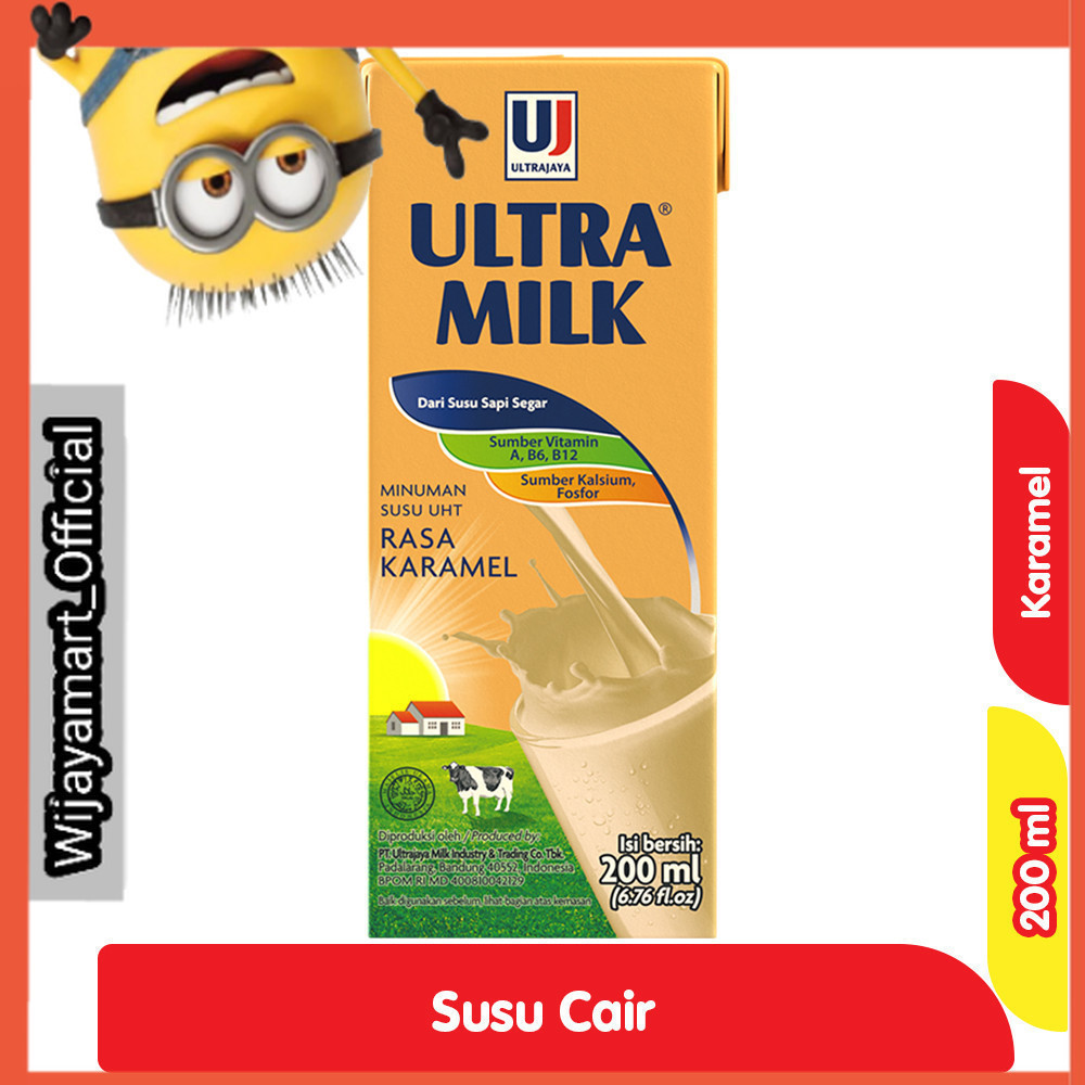 

Ultra Milk Susu UHT Karamel Kotak 200 ml