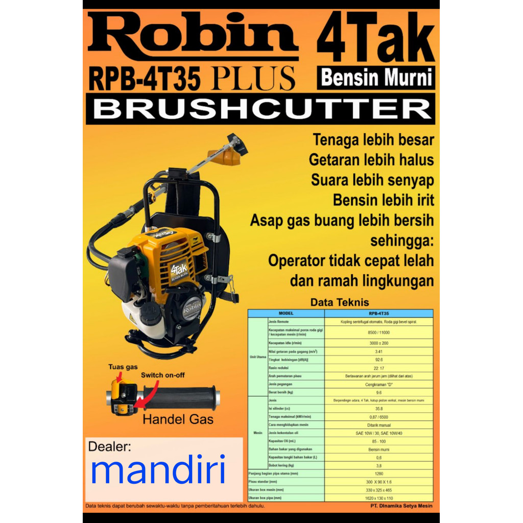 PROMO mesin potong rumput 4 tak robin