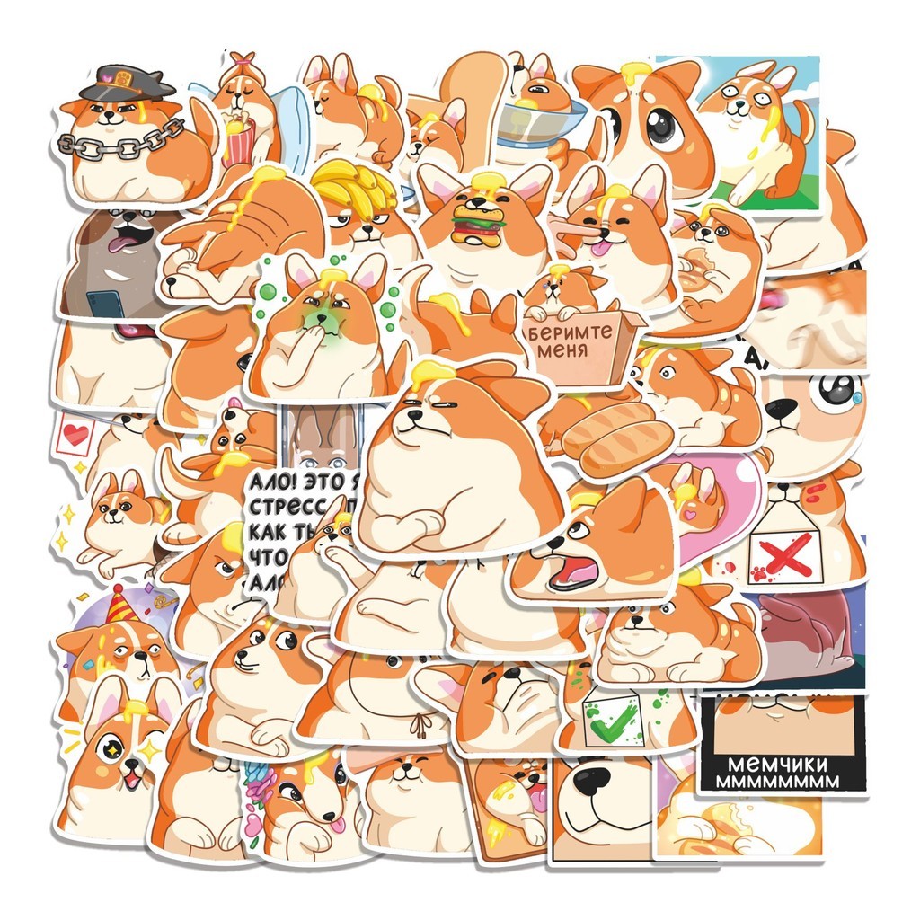 

COD 50 Pcs Stiker BIMCHIK Lucu Anti Air Untuk Dekorasi Notebook Sepeda Skateboard Handphone