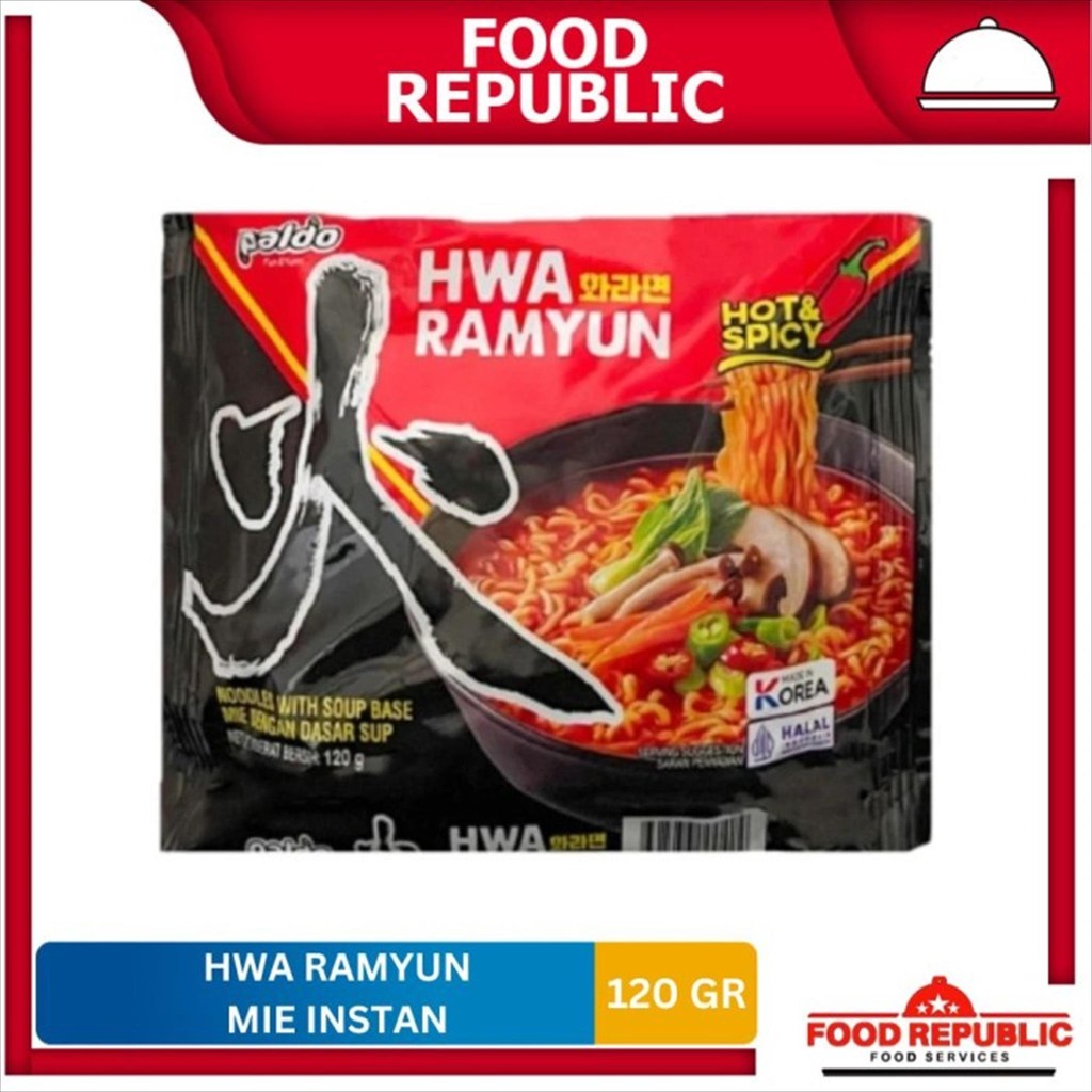 

Hwa Ramyun Instan Noodle / Ramen / Mie Ramyun Import Korea Halal 120gr