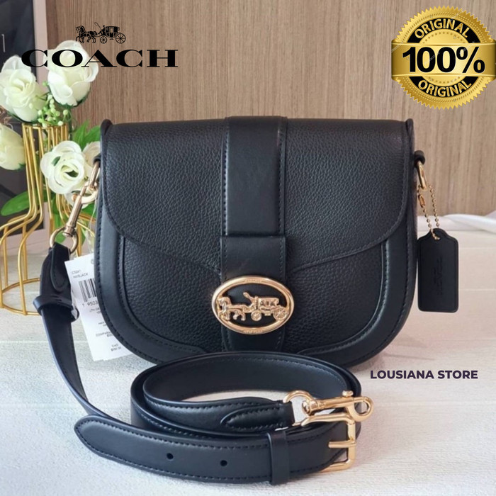 Ċöāĉħ Georgie Saddle Bag Black