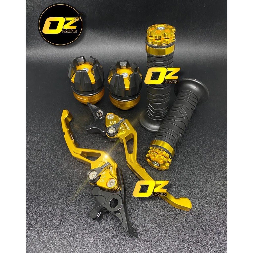 [ VARIASI ] Handle Rem Nmax-Vario-Vixion CNC + Hangdrip Jalu Ring + Jalu As Roda DEPAN - Warna GOLD 