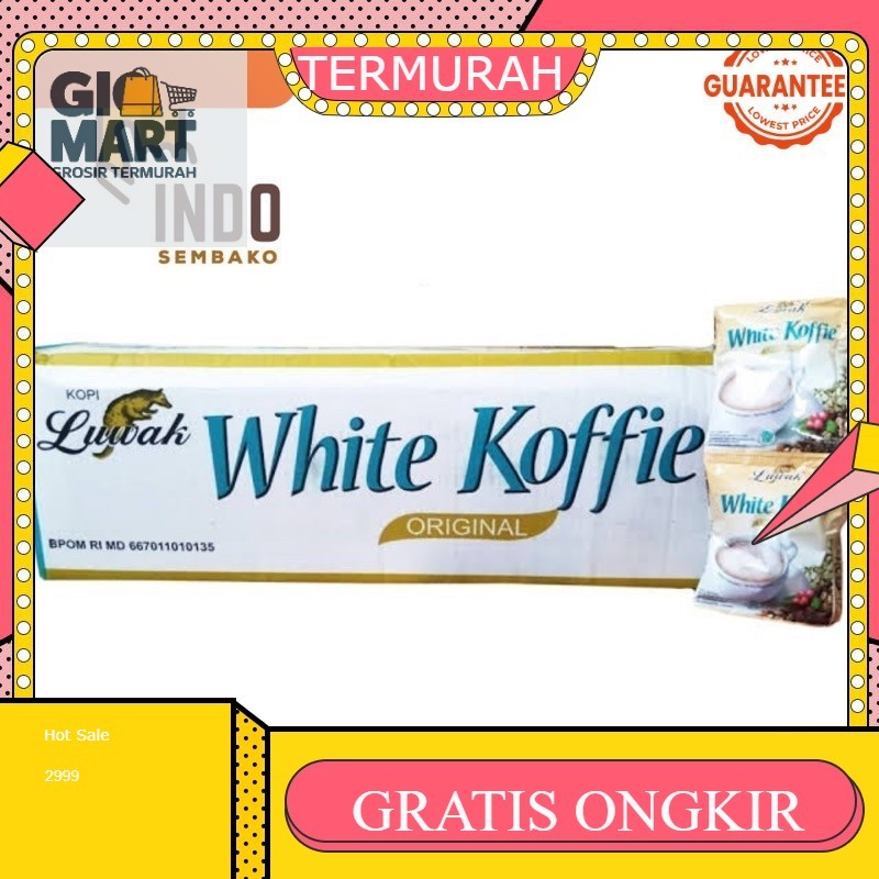 

luwak white coffee isi 120 sachet dus / Kopi Luwak dus / Kopi Luwak rencengan sachet