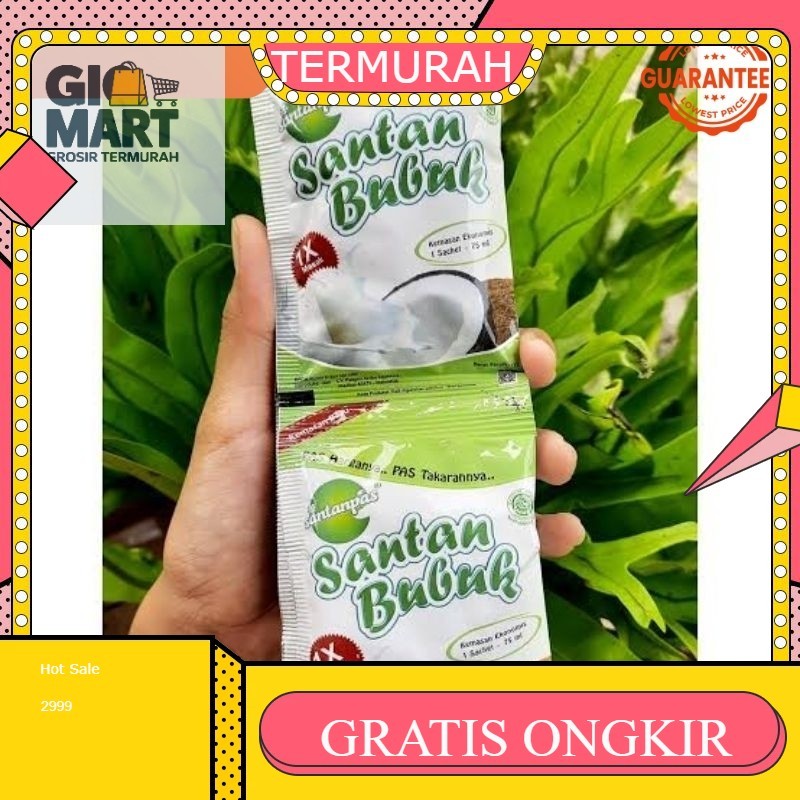 

Santan pas Bubuk 13gr kemasan renteng 10pc/rtg