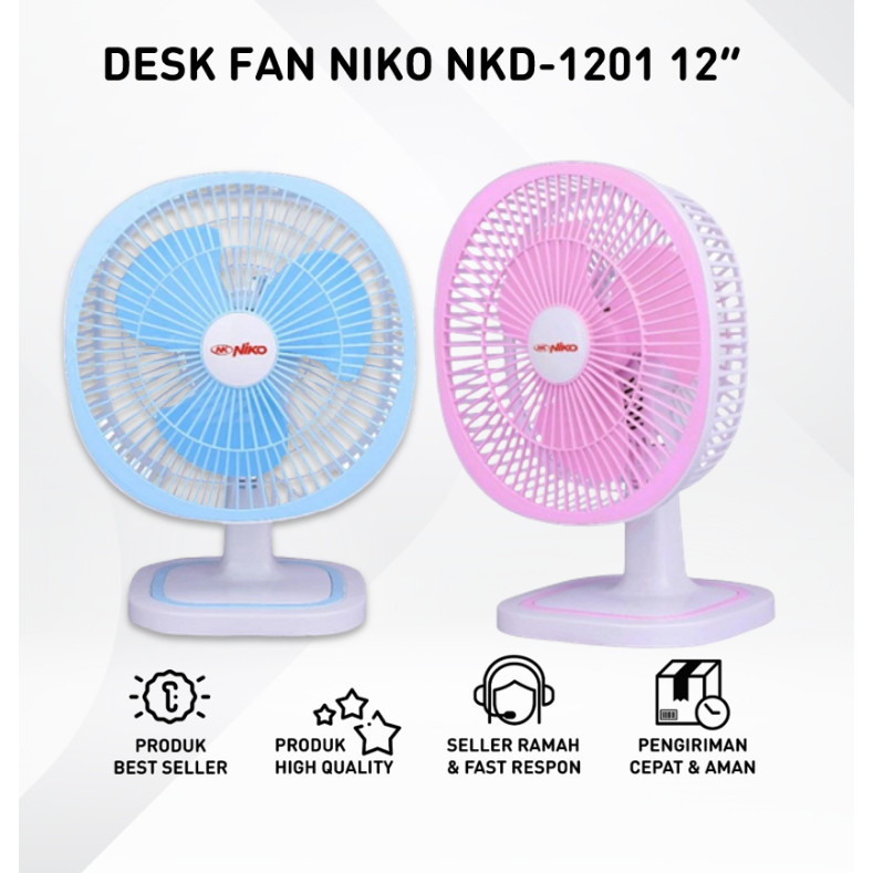 KIPAS ANGIN MEJA NIKO NKD-1201 / NKD 1201 12 INCH BERGARANSI