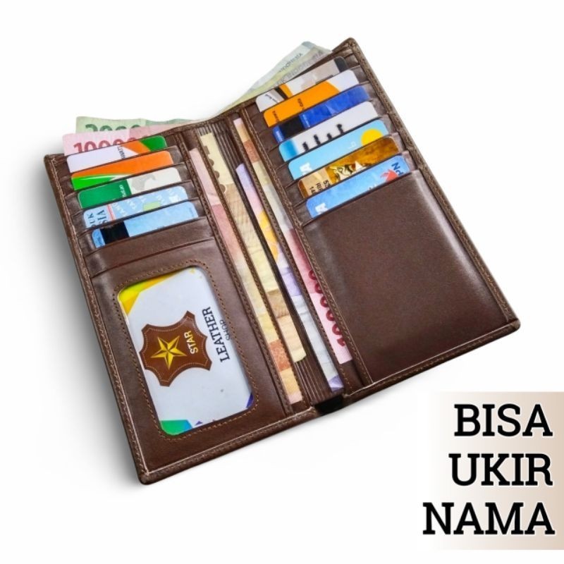 MK67HK Dompet Panjang Pria Wanita 100% Original Kulit Asli Garut