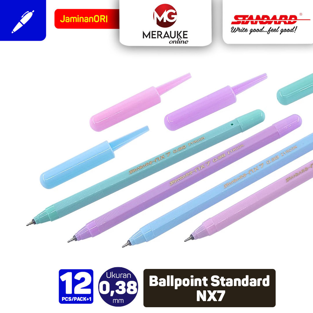 

RK Ballpoint STANDARD NX 7 0.38 - Hitam 12 Pcs