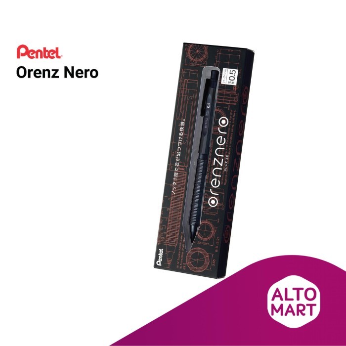 

Pentel ORENZ NERO Mechanical Pencil 0.2 0.3 0.5 mm pensil mekanik - 0.3 mm