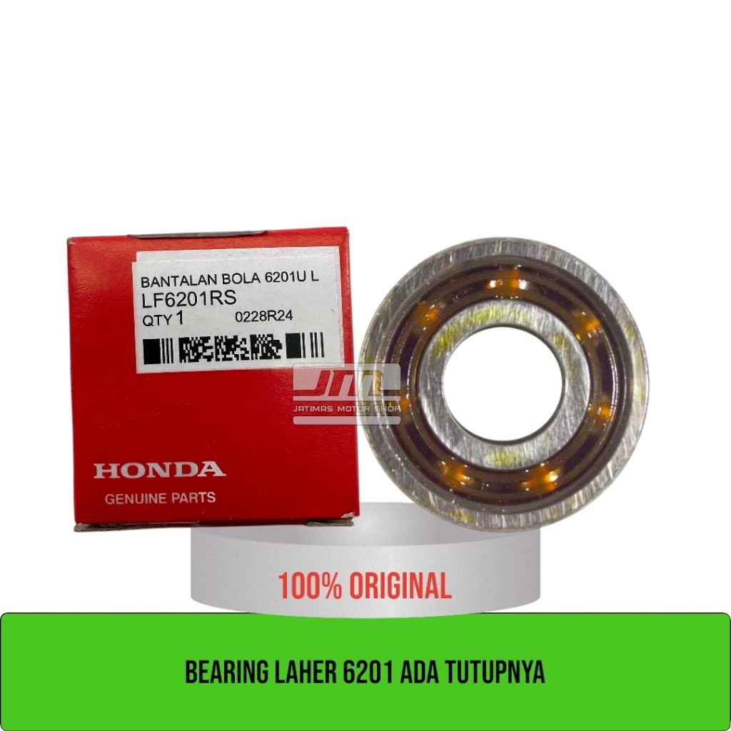 Bearing laher roda & rasio 6201 ada tutupnya LF6201RS