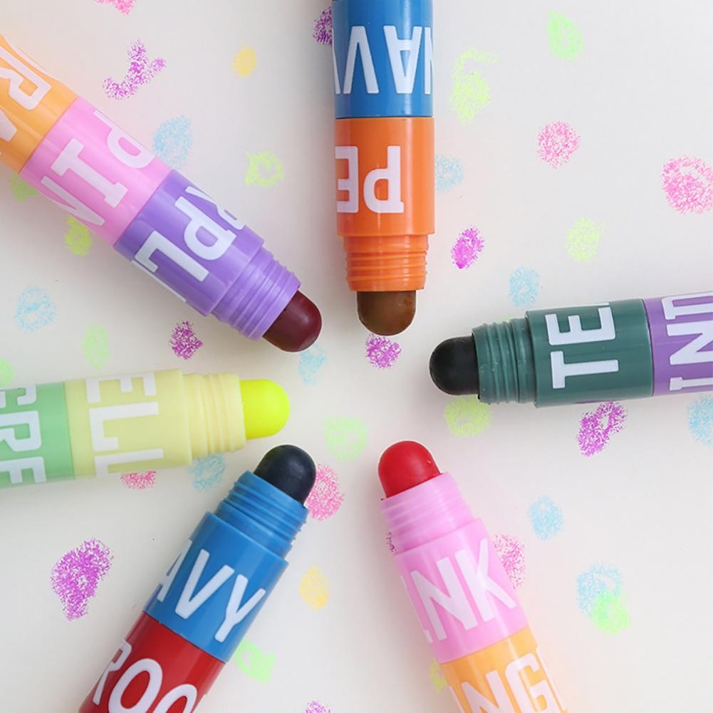 

Round Tip Marker Pen Highlighter Markers for Art Projects Colorful Marker Pen Washable Crayon Set for Kids' Art Supplies for Diy