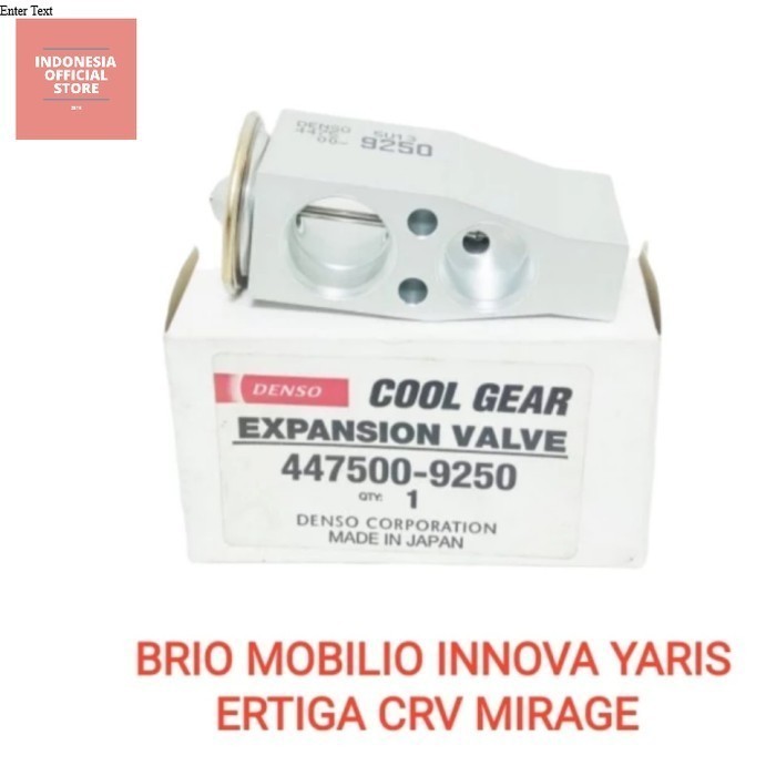 Expansion Valve CRV Brio Mobilio Ertiga Innova Yaris denso coolgear