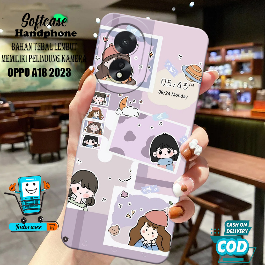 Kesing Hp OPPO A18 2023 - Softcase OPPO A18 2023  Terbaru - Casing OPPO A18 2023 - OPPO A18 2023 - S